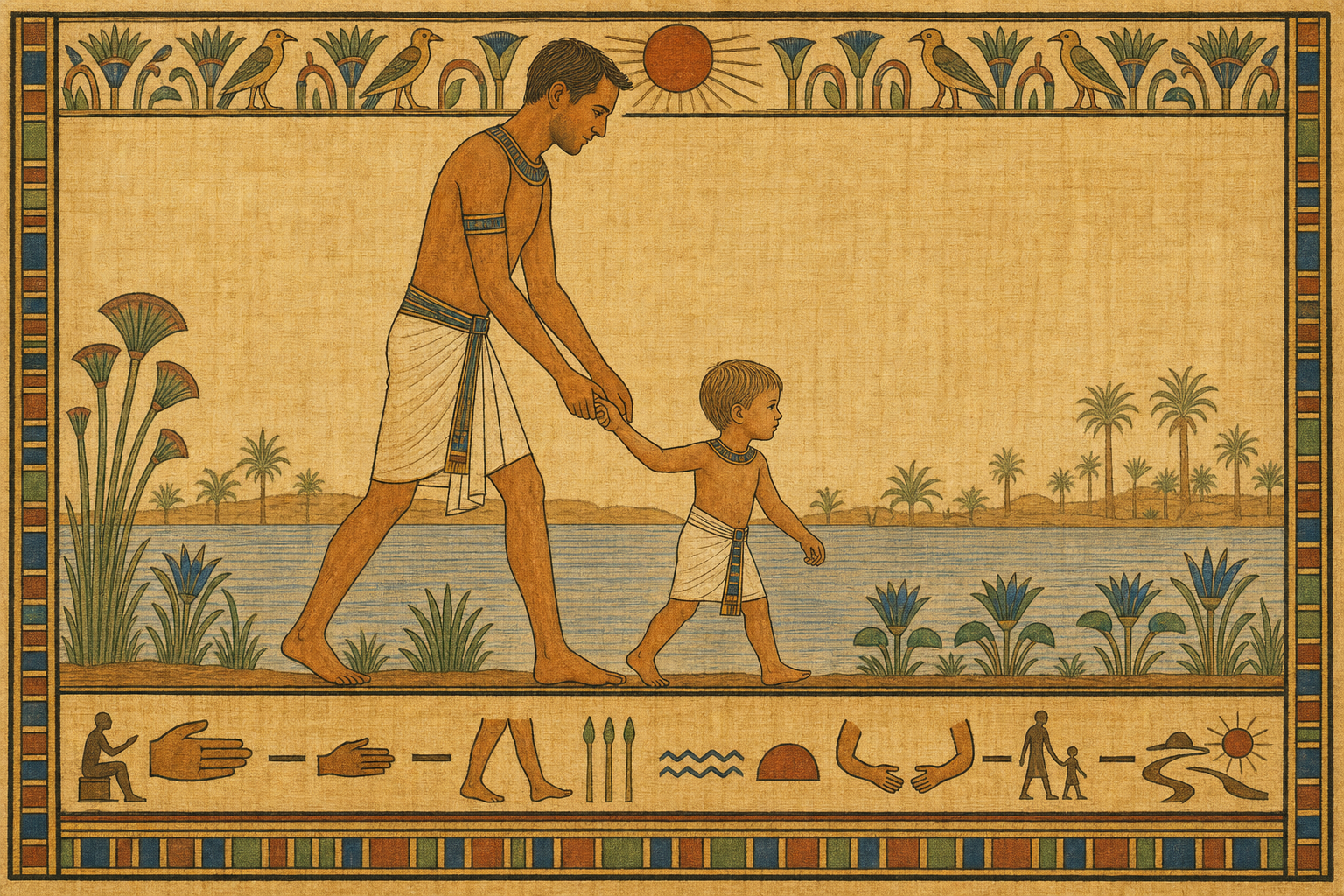 Translated into papyrus